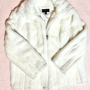 NWOT Pure White Faux Fur Jacket